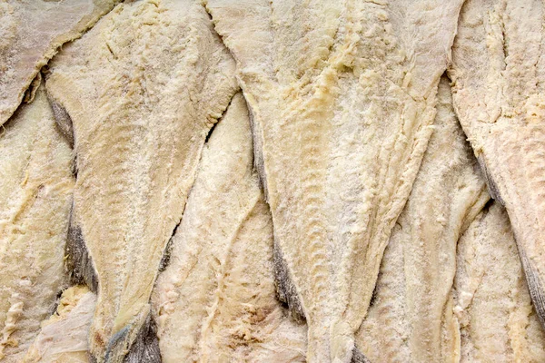 Trozos Bacalao Salado Mercado Sao Paulo Brasil — Foto de Stock