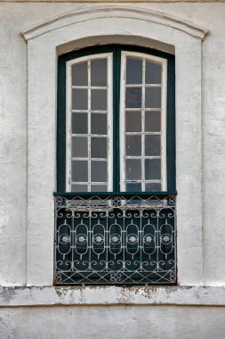 Windows ve sayaçları Senhor Bom Jesus de Iguape Sanctuary, sömürge döneminin kilisede Iguape turistik şehir ayrıntılarını. Sao Paulo, Brezilya