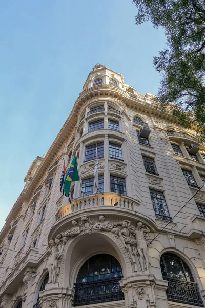 Ancient Building Palace Rättvisa Huvudkontor Domstolen Sao Paulo Staten Brasilien — Stockfoto