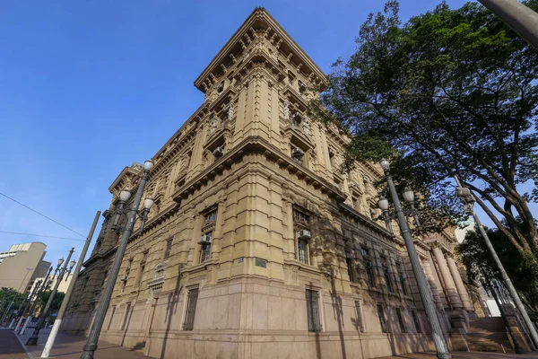 Ancient Building Palace Rättvisa Huvudkontor Domstolen Sao Paulo Staten Brasilien — Stockfoto