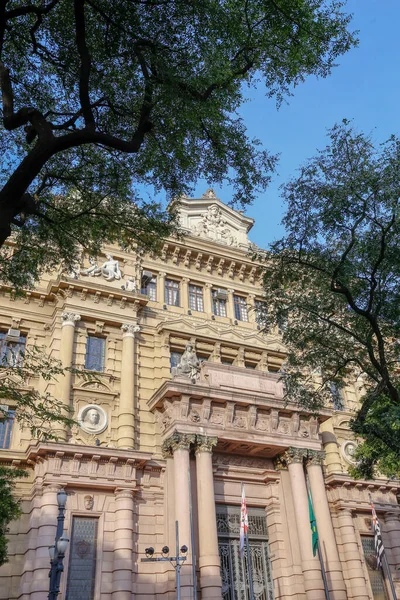 Starověká Budova Palác Spravedlnosti Mys Soudního Dvora Státu Sao Paulo — Stock fotografie