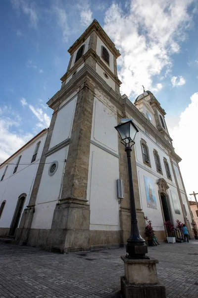 Widok Przodu Senhor Bom Jesus Iguape Sanktuarium Kościół Okresu Kolonialnego — Zdjęcie stockowe