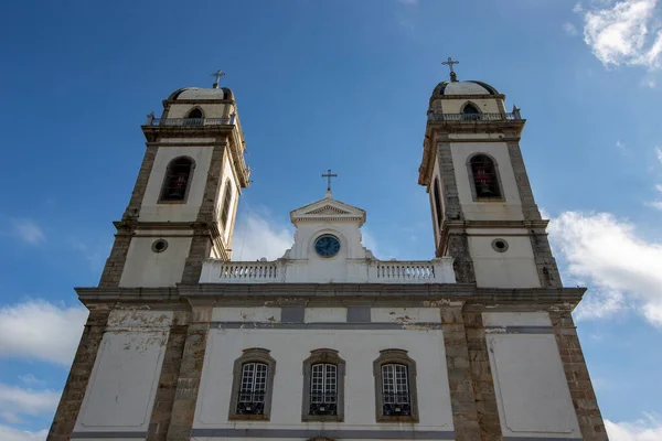 Widok Przodu Senhor Bom Jesus Iguape Sanktuarium Kościół Okresu Kolonialnego — Zdjęcie stockowe