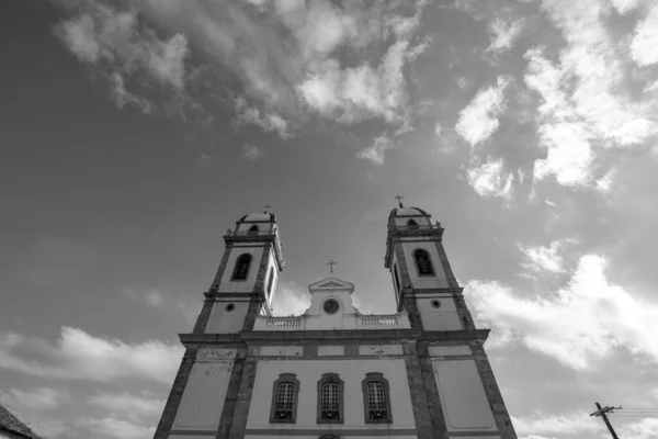 Framifrån Senhor Bom Jesus Iguape Sanctuary Kyrkan Den Koloniala Perioden — Stockfoto