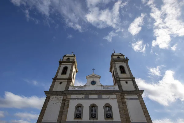 Vooraanzicht Van Senhor Bom Jesus Iguape Heiligdom Kerk Van Koloniale — Stockfoto