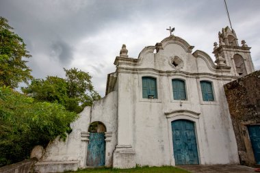 Manastır ve kilise of Our Lady of 18. yüzyılın ilk on yıl içinde inşa anlayışı. Itanhaem, Sao Paulo devlet, Brezilya