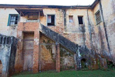 RIO CLARO, SP, BRAZIL - 9 Temmuz 2016 - Horto Florestal de Rio Claro 'nun mimari kompleksi, 20. yüzyılın başında inşa edildi