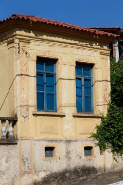 Brezilya 'nın güneydoğusundaki Santana de Parnaiba' nın eski ve tipik evi.