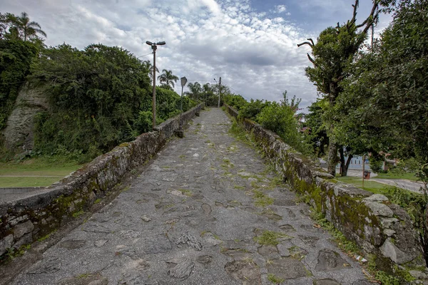 Camino Piedra Morro Itaguacu Que Conduce Convento Nuestra Señora Concepción — Foto de Stock