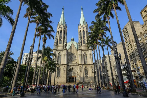 Sao Paulo Brasilien Februari 2019 Metropolitan Cathedral Sao Paulo Eller — Stockfoto