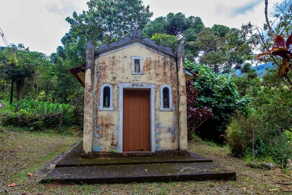 Vägkanten Kapell Landsbygden São Paulo Brasilien — Stockfoto