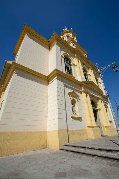 Vista Frontal Perspectiva Madre Iglesia Nuestra Señora Candelaria Itu Sao — Foto de Stock
