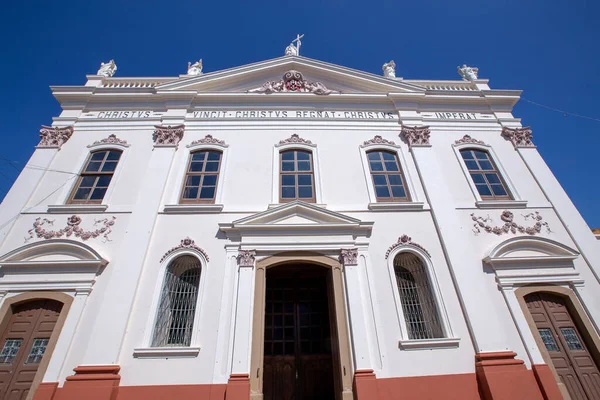 Front View Church Sanctuary Bom Jesus Sky Intense Blue Clouds — Stock Photo, Image