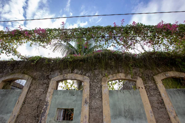 Fassade Des Gebäudes Der Historischen Stadt Aus Der Kolonialzeit Iguape — Stockfoto