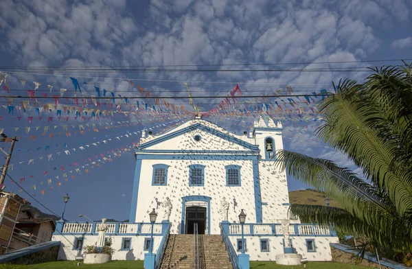 Iglesia Nossa Senhora Dajuda Ilha Bela Costa Norte Sao Paulo —  Fotos de Stock