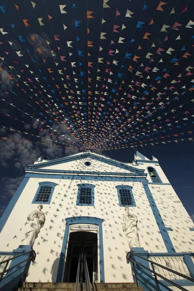 Kerk Nossa Senhora Dajuda Ilha Bela Noord Kust Van Sao — Stockfoto