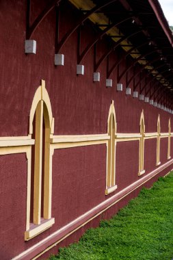 Eski tren istasyonu, Güney Brezilya 'nın tipik tren istasyonları, Guararema, Sao Paulo eyaleti