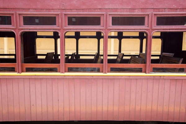 Personenwagen Eines Alten Dampfzuges Der Immer Noch Als Touristenattraktion Der — Stockfoto