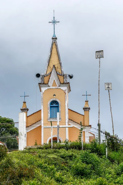 Pequena Igreja Típica Zona Rural Brasil Estado Minas Gerais — Fotografia de Stock