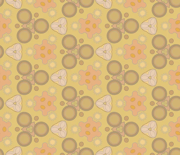 Motif géométrique beige pastel — Image vectorielle
