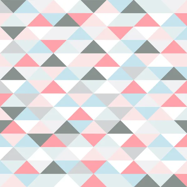 Patrón retro de formas geométricas. triángulos de colores pastel — Vector de stock