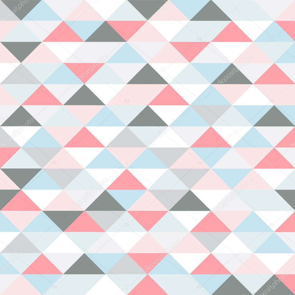 Retro pattern of geometric shapes. pastel colored triangles
