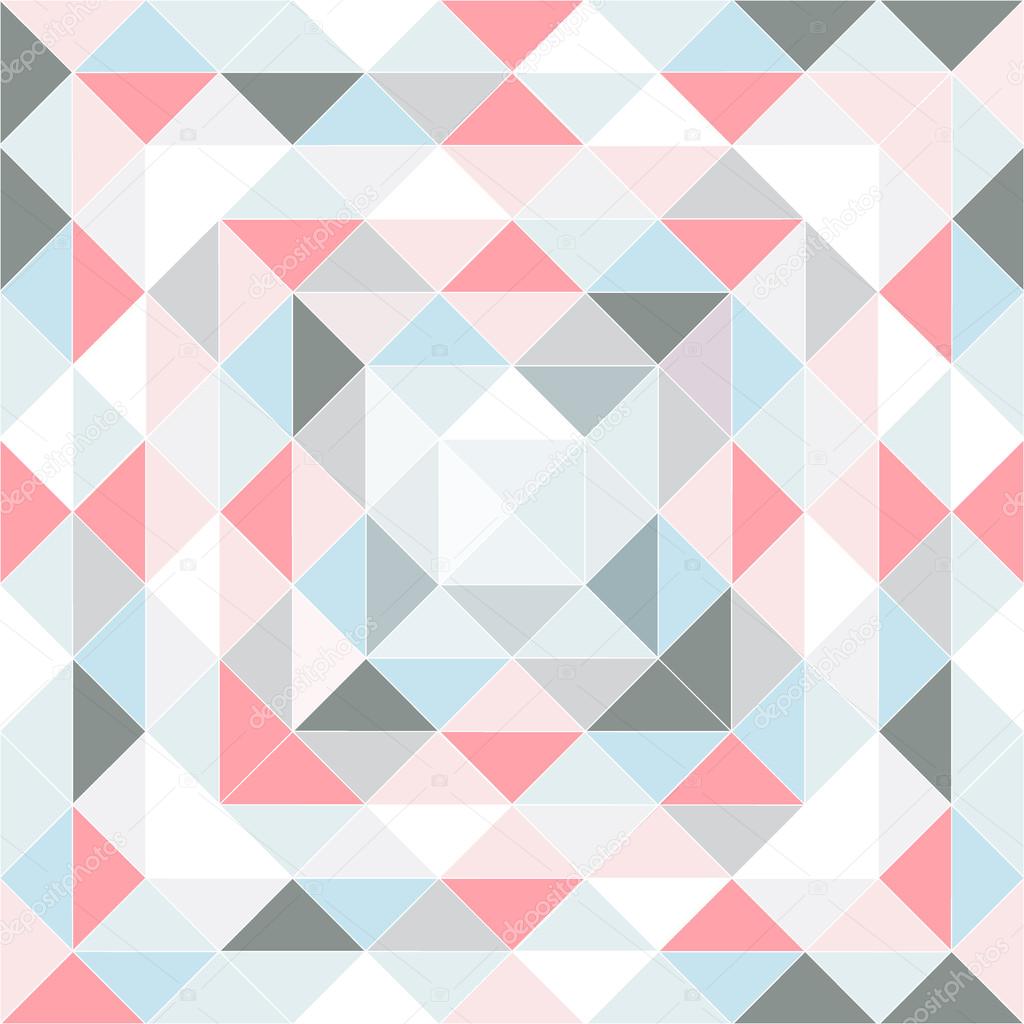 Retro pattern of geometric shapes pastel