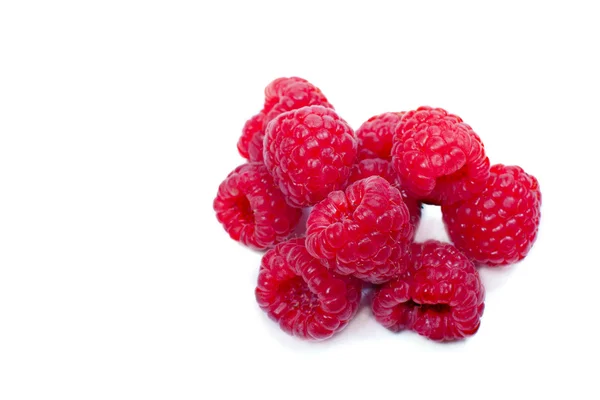 Eine Handvoll Himbeeren — Stockfoto