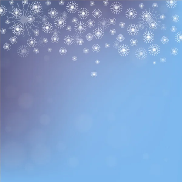 Abstract winter blue background — Stock Vector