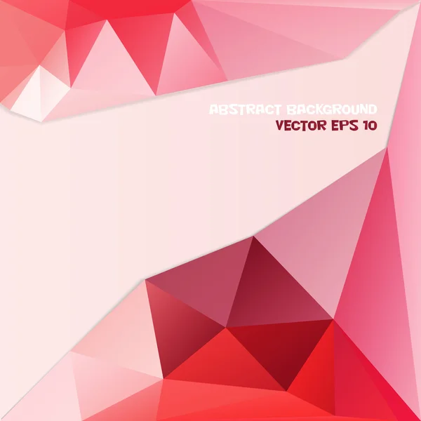 Fondo geométrico abstracto rojo y rosa — Vector de stock