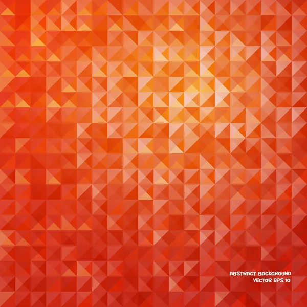 Orange abstract background of triangles. — Stock Vector