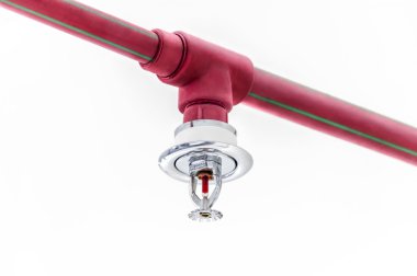 Kırmızı boru sprinkler yangın