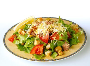 Green Salad With Tuna clipart