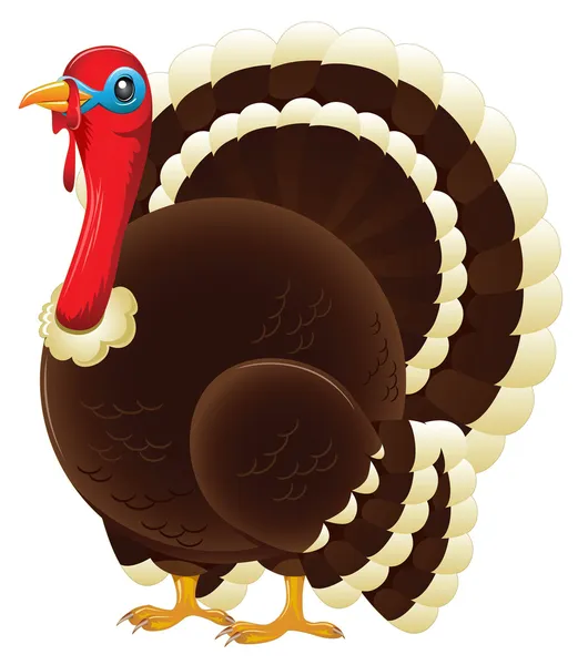 Kövér Thanksgiving-Törökország — Stock Vector