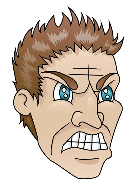 Angry Man — Stock Vector