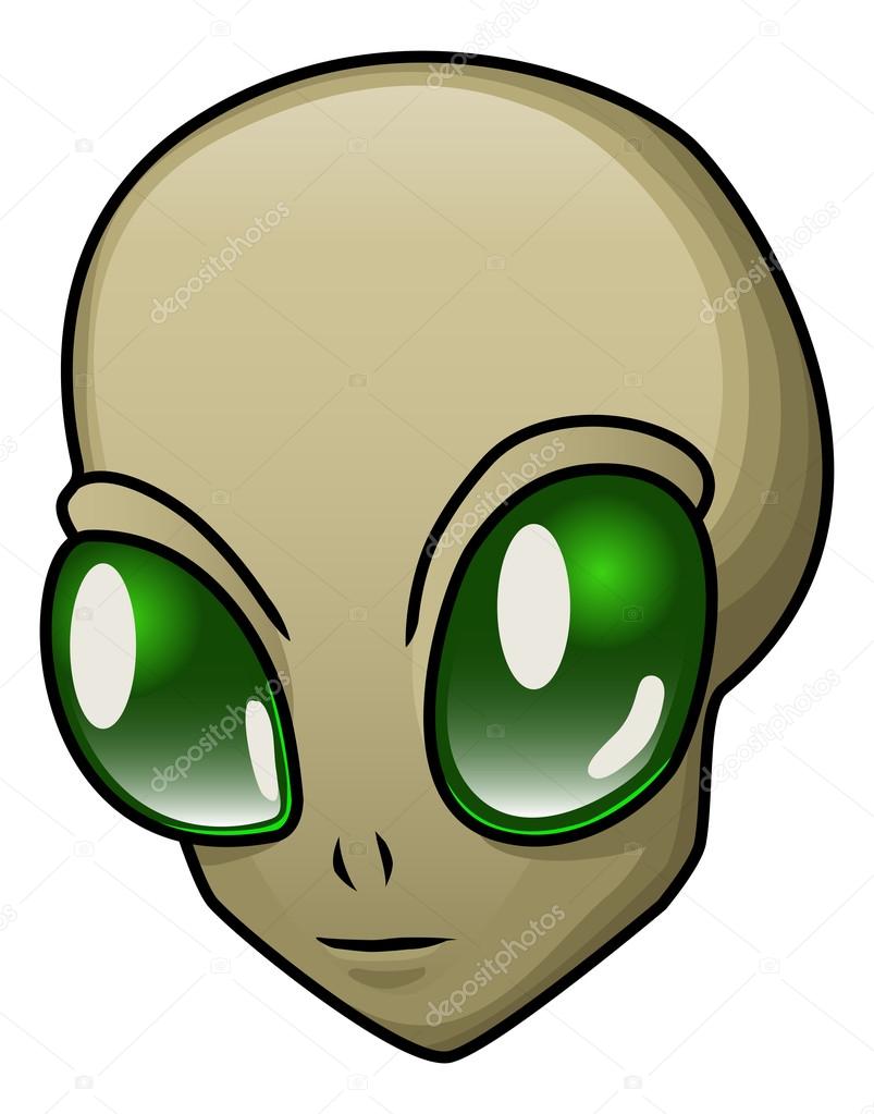 Cara de alien imágenes de stock de arte vectorial | Depositphotos