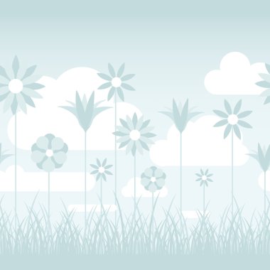 yumuşak mavi çiçek arka plan