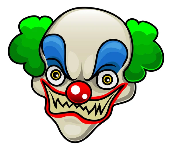 Griezelig clown — Stockvector