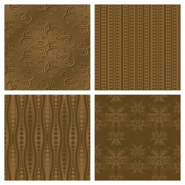 Elegant Sepia Background Collection — Stock Vector