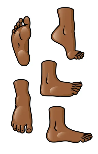 Jeu de pieds — Image vectorielle