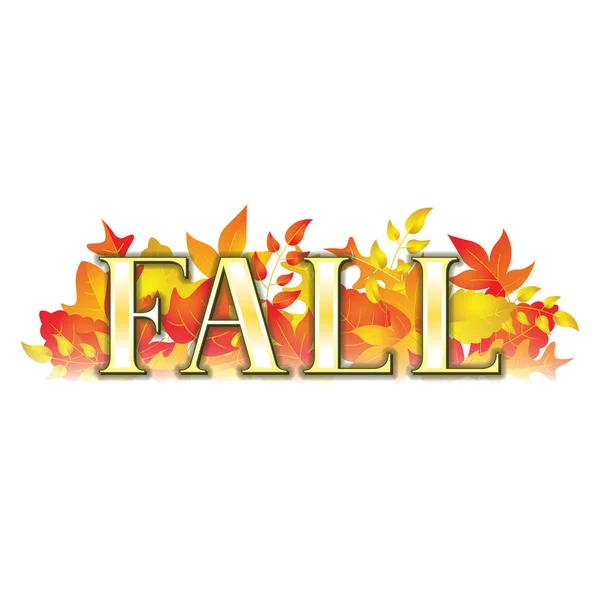 Bannière d'automne — Image vectorielle
