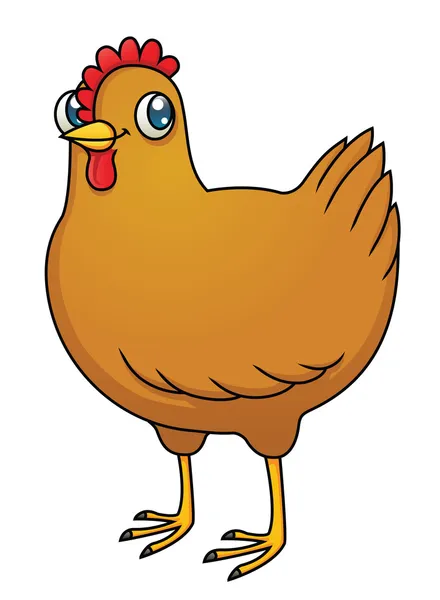 Cartoon Hen — Stock Vector