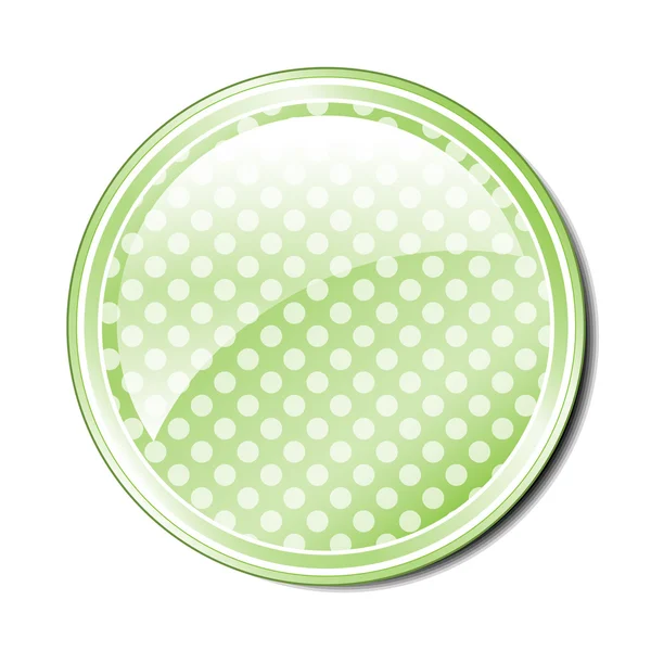 Botón manchado verde — Archivo Imágenes Vectoriales