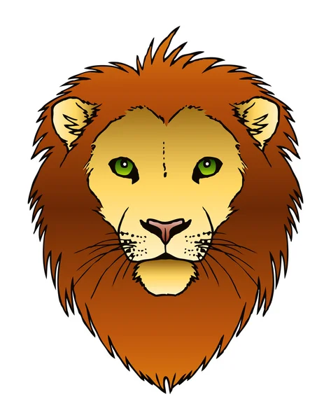 Tête de lion — Image vectorielle