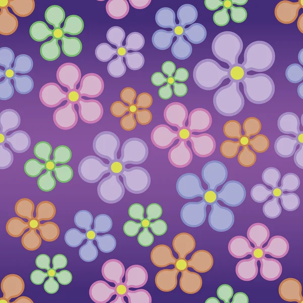 Pastel Flower Pattern — Stock Vector