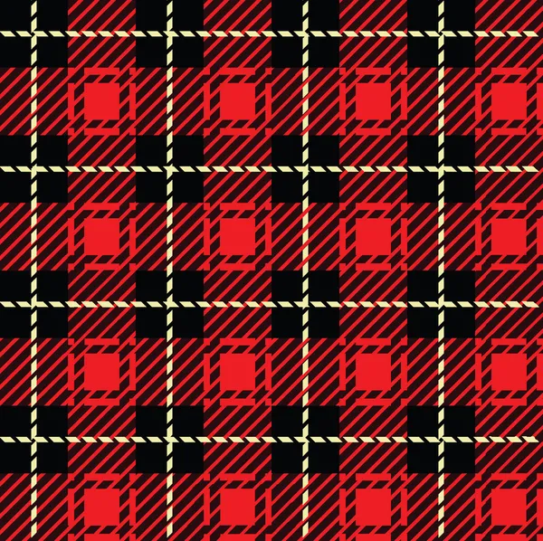Red Plaid — Stock Vector