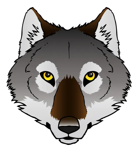 Visage de loup — Image vectorielle