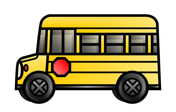 Short Schoolbus — Stock Vector