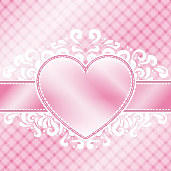 Pink Valentine Design — Stock Vector