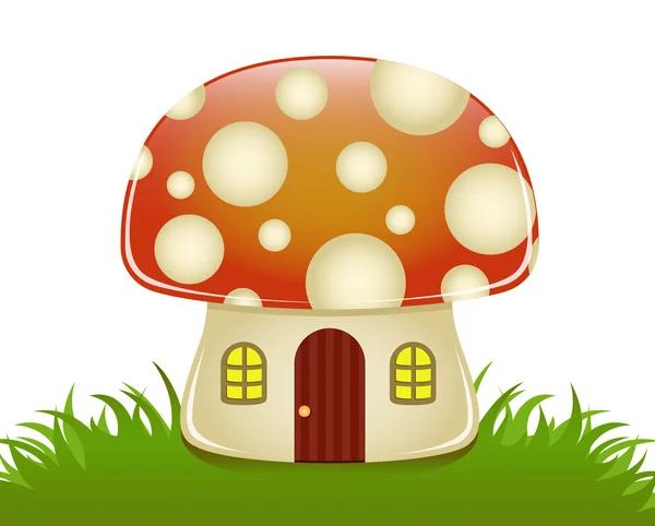 Mushroom House — Stock Vector